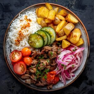 LAMB SOUVLAKI PLATE